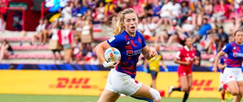 La rugbywoman Joanna Grisez