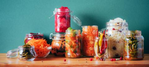 Illustration d'aliments fermentés.