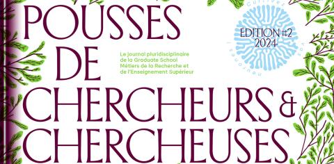 Header du numéro 2 du journal Pousses de chercheurs et chercheuses GS MRES