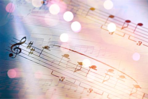 Des notes de musique. 